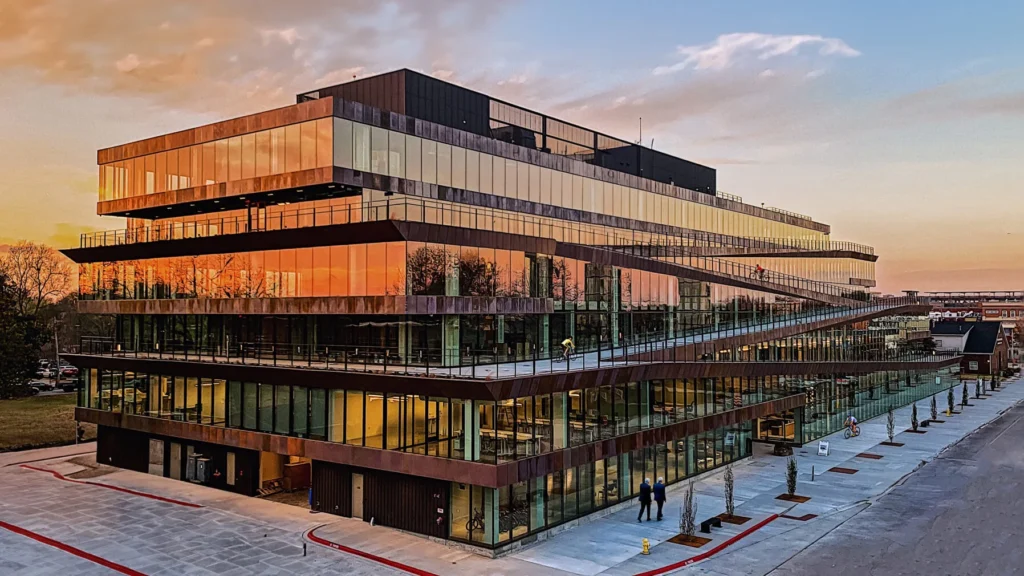 ledger bentonville at sunset