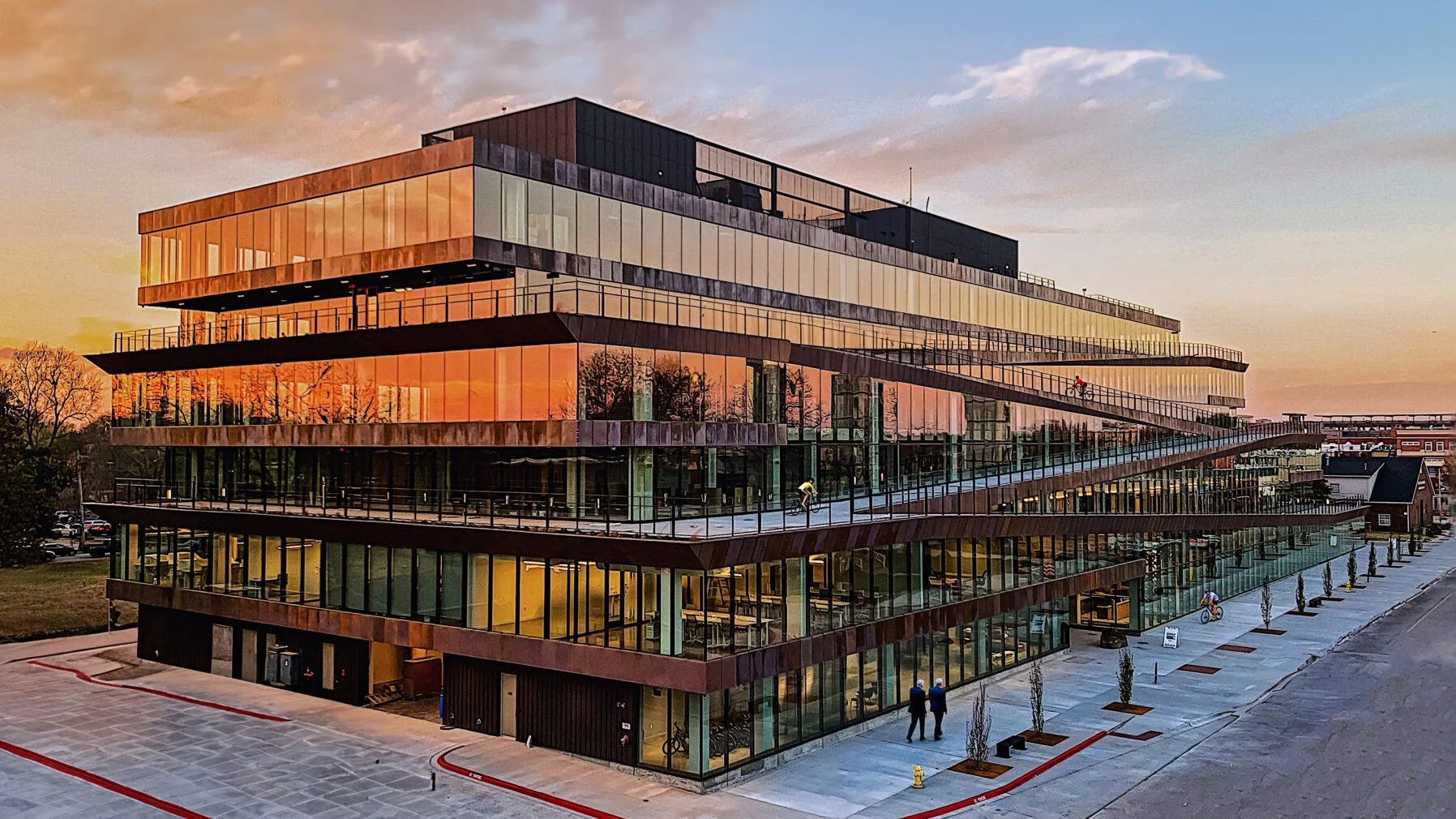ledger bentonville at sunset